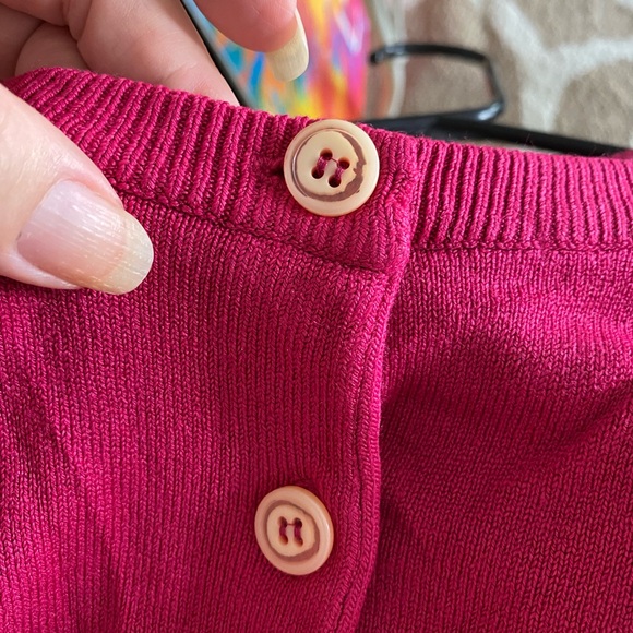 Vintage Express Tricot Cranberry Red Cardigan Sweater❤️ - Picture 4 of 6